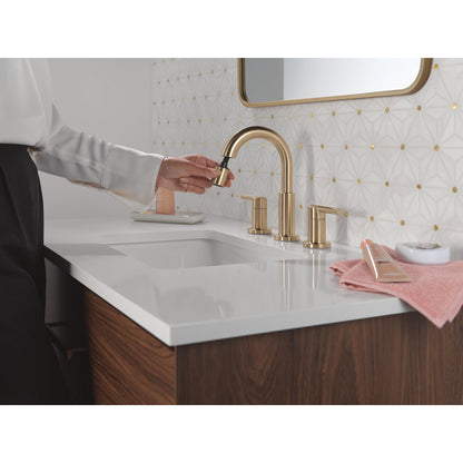 Delta Nicoli Two Handle Widespread Pull-Down Bathroom Faucet - 35749LF