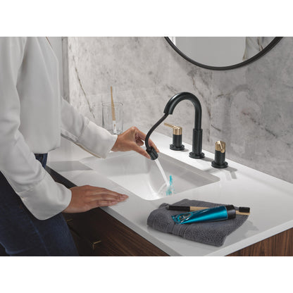 Delta Nicoli Two Handle Widespread Pull-Down Bathroom Faucet - 35749LF