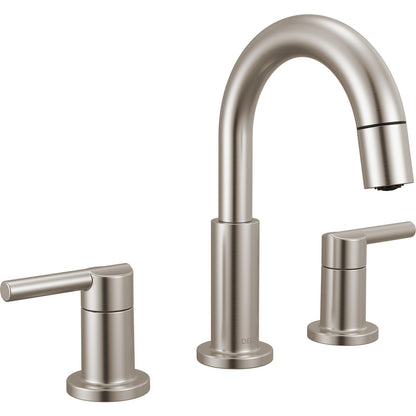 Delta Nicoli Two Handle Widespread Pull-Down Bathroom Faucet - 35749LF
