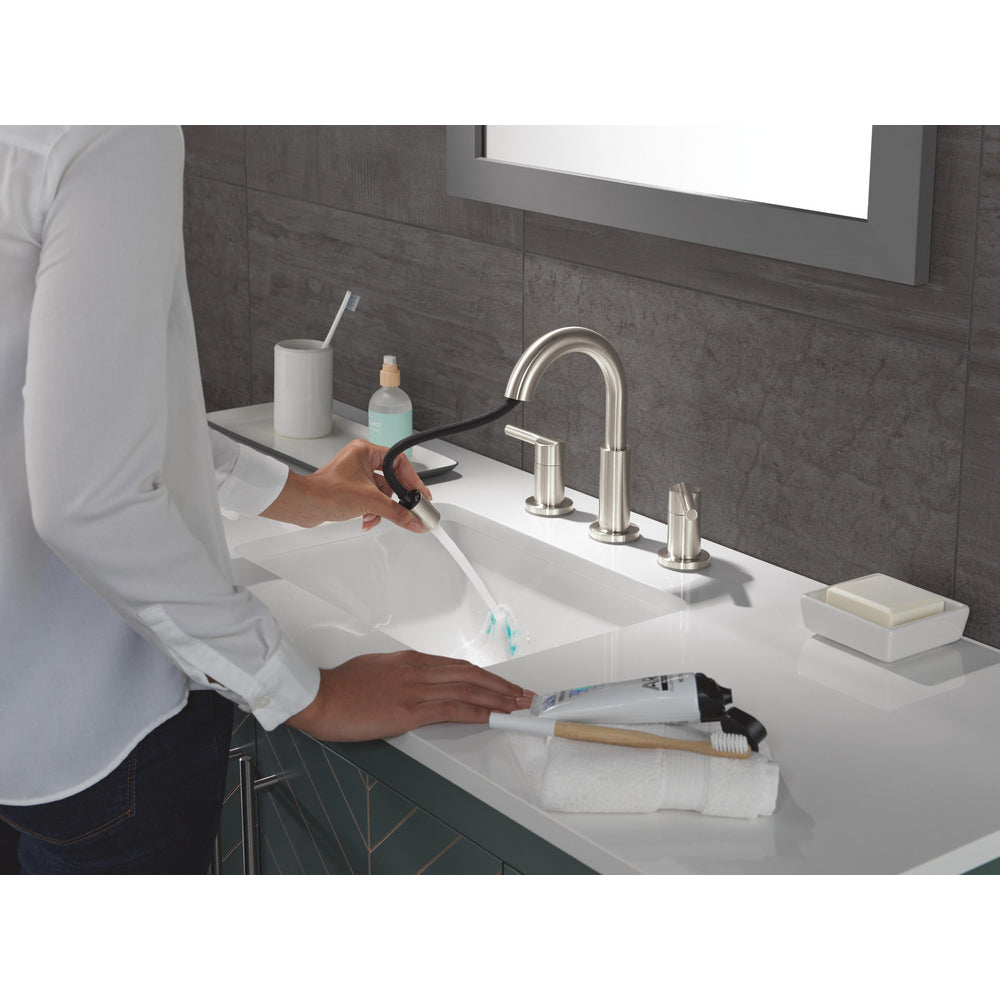 Delta Nicoli Two Handle Widespread Pull-Down Bathroom Faucet - 35749LF