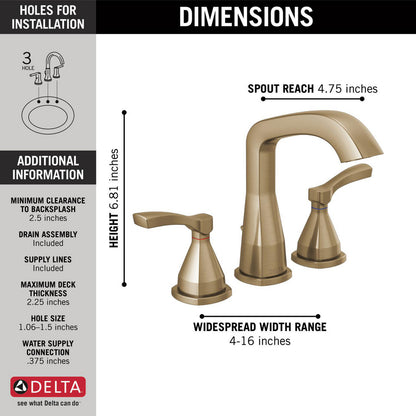 Delta Stryke Widespread Faucet Lever Handles - 35776