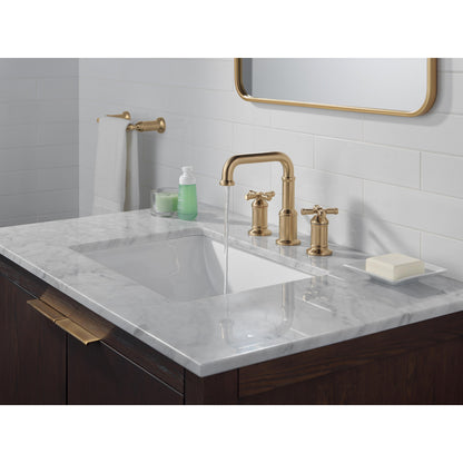Robinet de salle de bain Delta Broderick à deux poignées et entraxe large - 3587