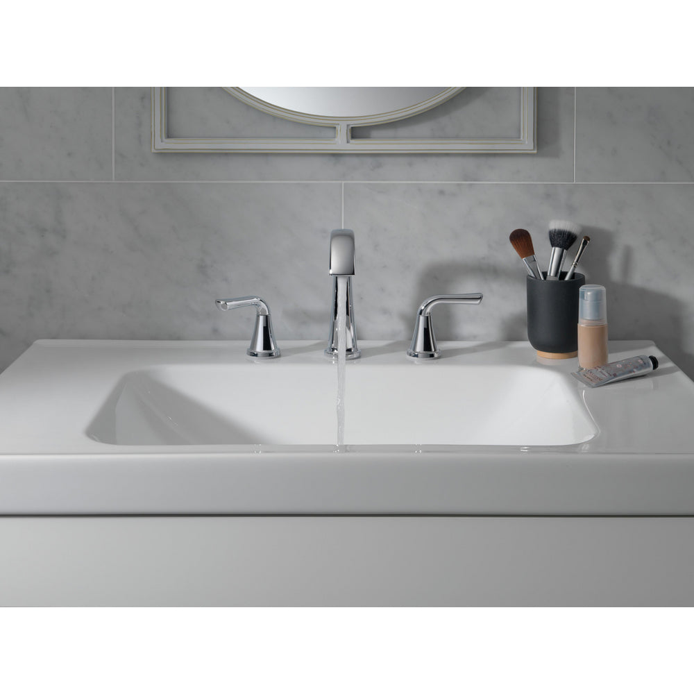 Delta Larkin Two Handle Widespread Bathroom Faucet - 35890LF