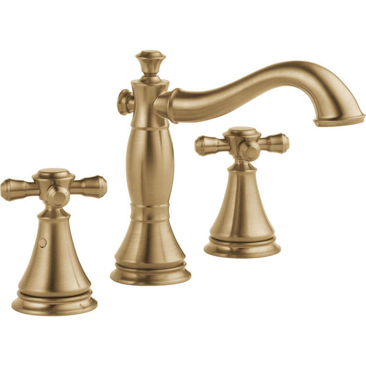 Delta Cassidy Two Handle Widespread Bathroom Faucet - Less Handles - 3597LF