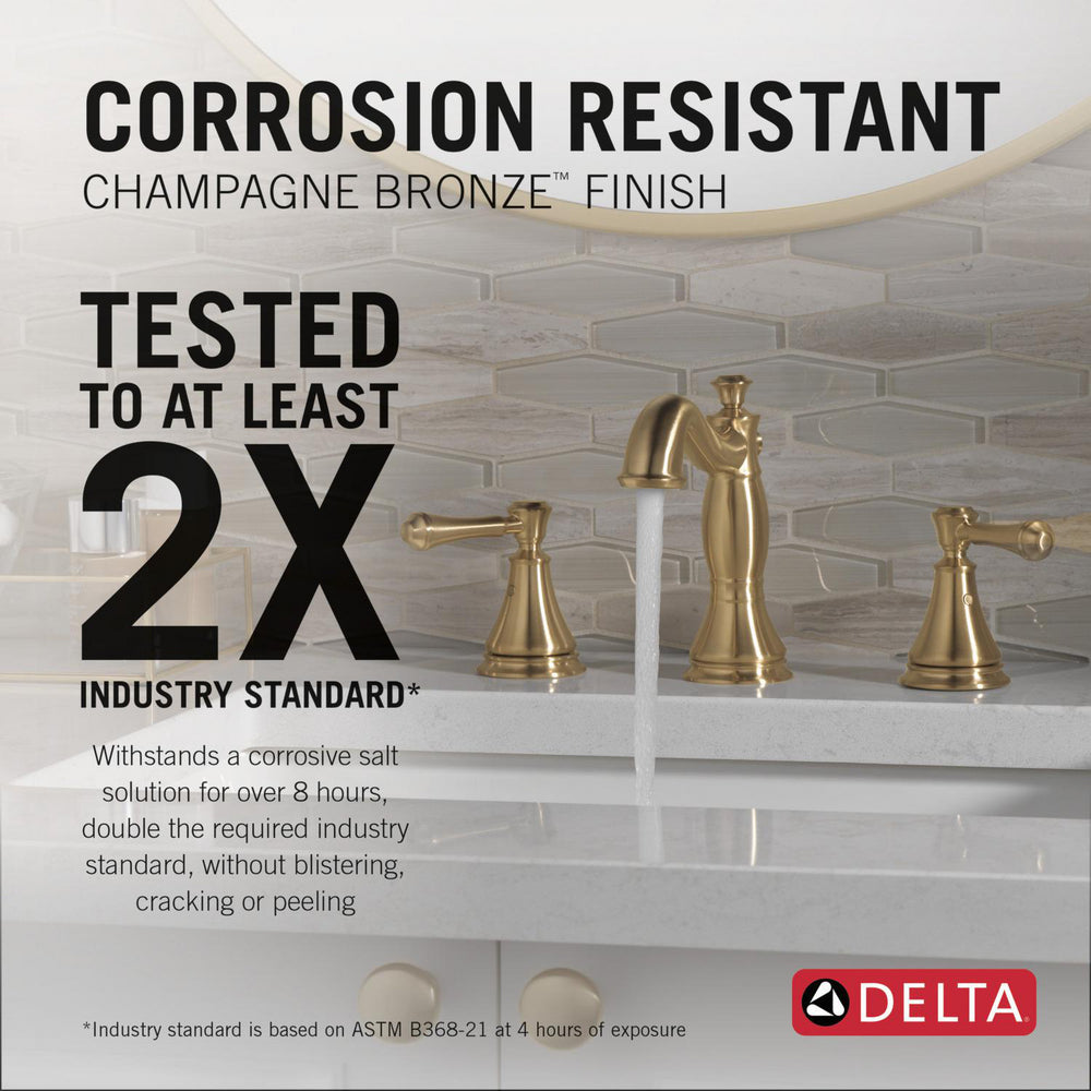 Robinet de salle de bain Delta Cassidy à deux poignées et entraxe large - 3597LF