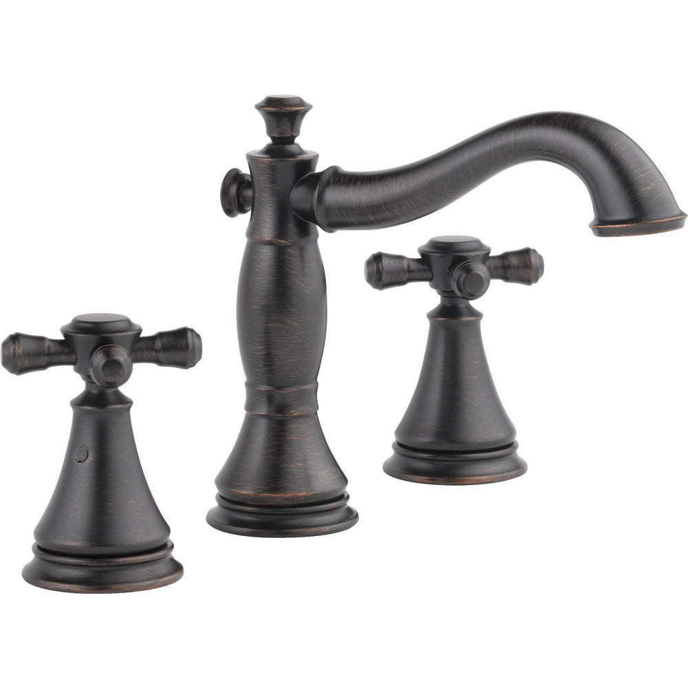 Robinet de salle de bain Delta Cassidy deux poignées entraxe large – Sans les poignées – 3597LF