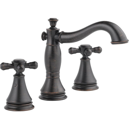 Robinet de salle de bain Delta Cassidy deux poignées entraxe large – Sans les poignées – 3597LF