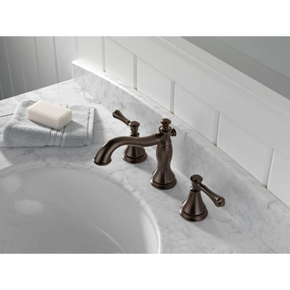 Robinet de salle de bain Delta Cassidy à deux poignées et entraxe large - 3597LF