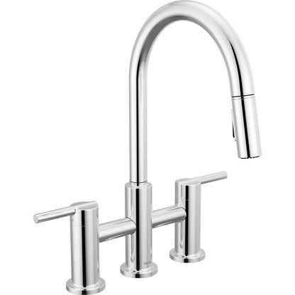 Delta Nicoli Pull-Down Bridge Chrome - 39876LF