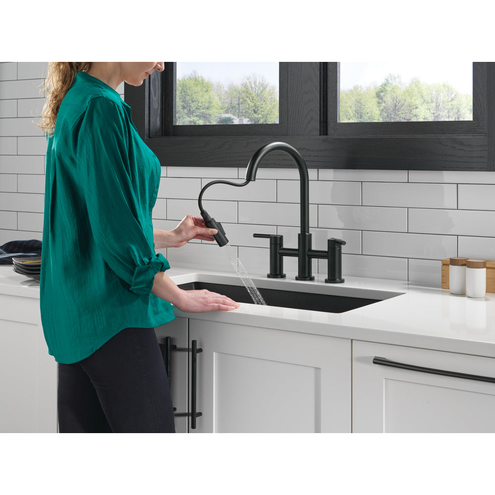 Delta Nicoli Pull-Down Bridge Chrome - 39876LF