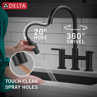Delta Nicoli Pull-Down Bridge Chrome - 39876LF