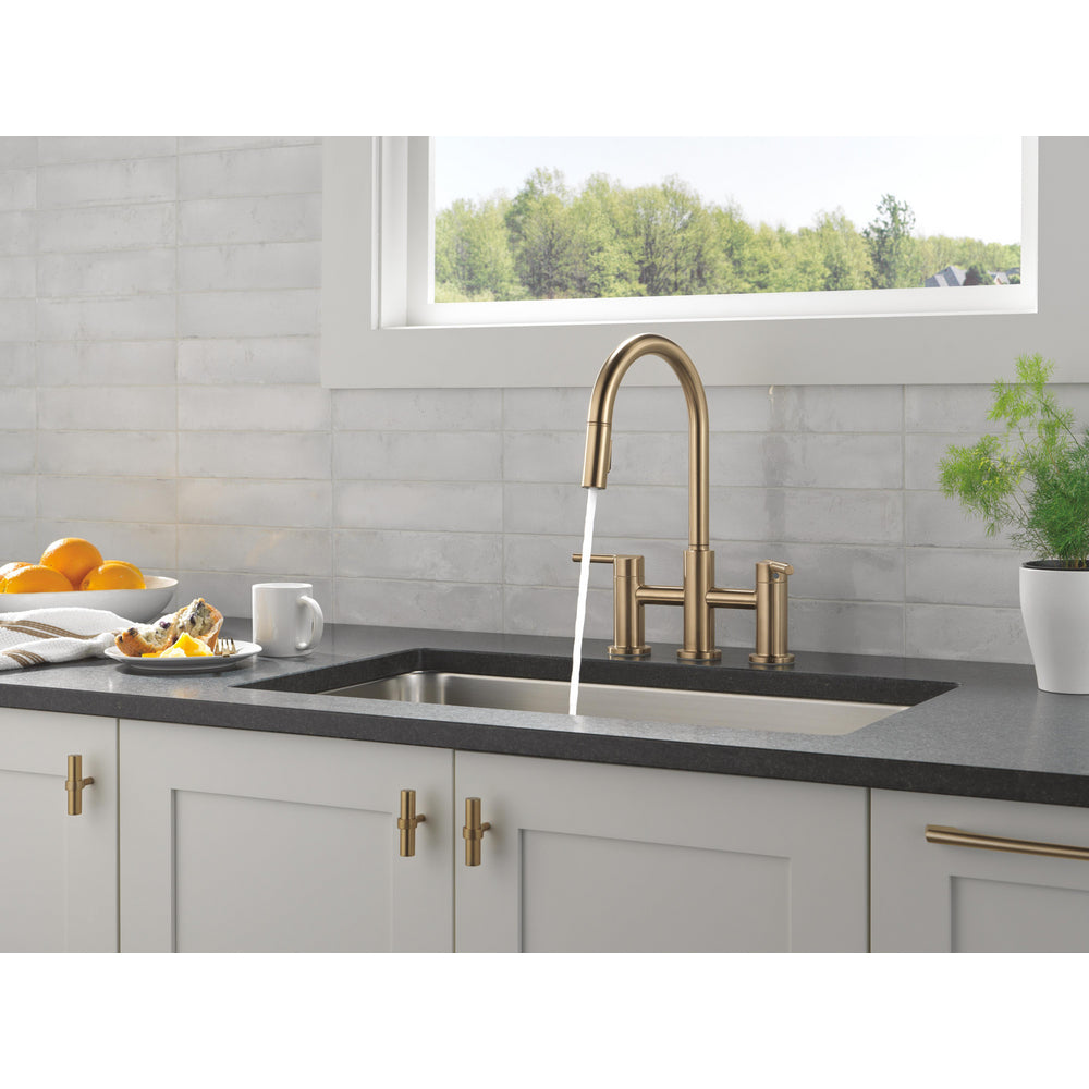 Delta Nicoli Pull-Down Bridge Chrome - 39876LF