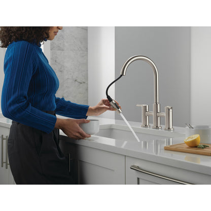Delta Nicoli Pull-Down Bridge Chrome - 39876LF