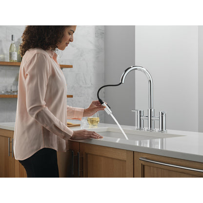 Delta Nicoli Pull-Down Bridge Chrome - 39876LF