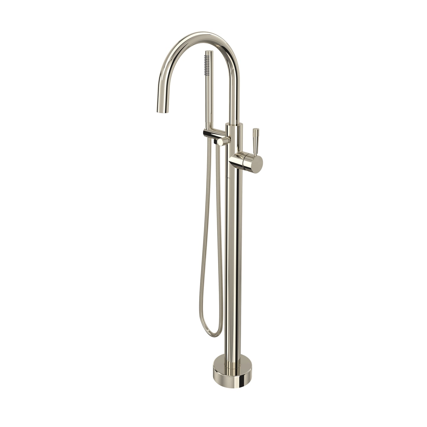 Rohl Graceline Knurled Single Hole Floor Mount Tub Filler Trim - TMB06HF1LM