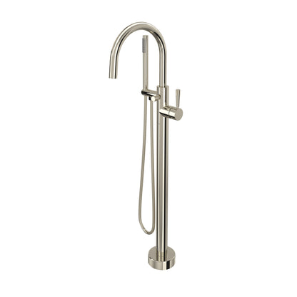 Rohl Graceline Knurled Single Hole Floor Mount Tub Filler Trim - TMB06HF1LM