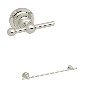 Rohl San Giovanni 18 Inch Towel Bar A1484LI - Polished Nickel