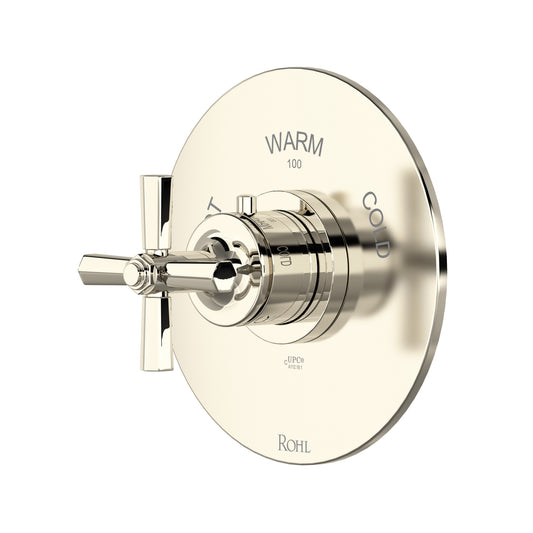 Rohl Modelle 3/4" Thermostatic Trim Without Volume Control With Cross Handle - TMD13W1XM