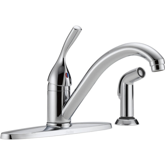 Delta Classic Single Handle Kitchen Faucet with Spray - 400
