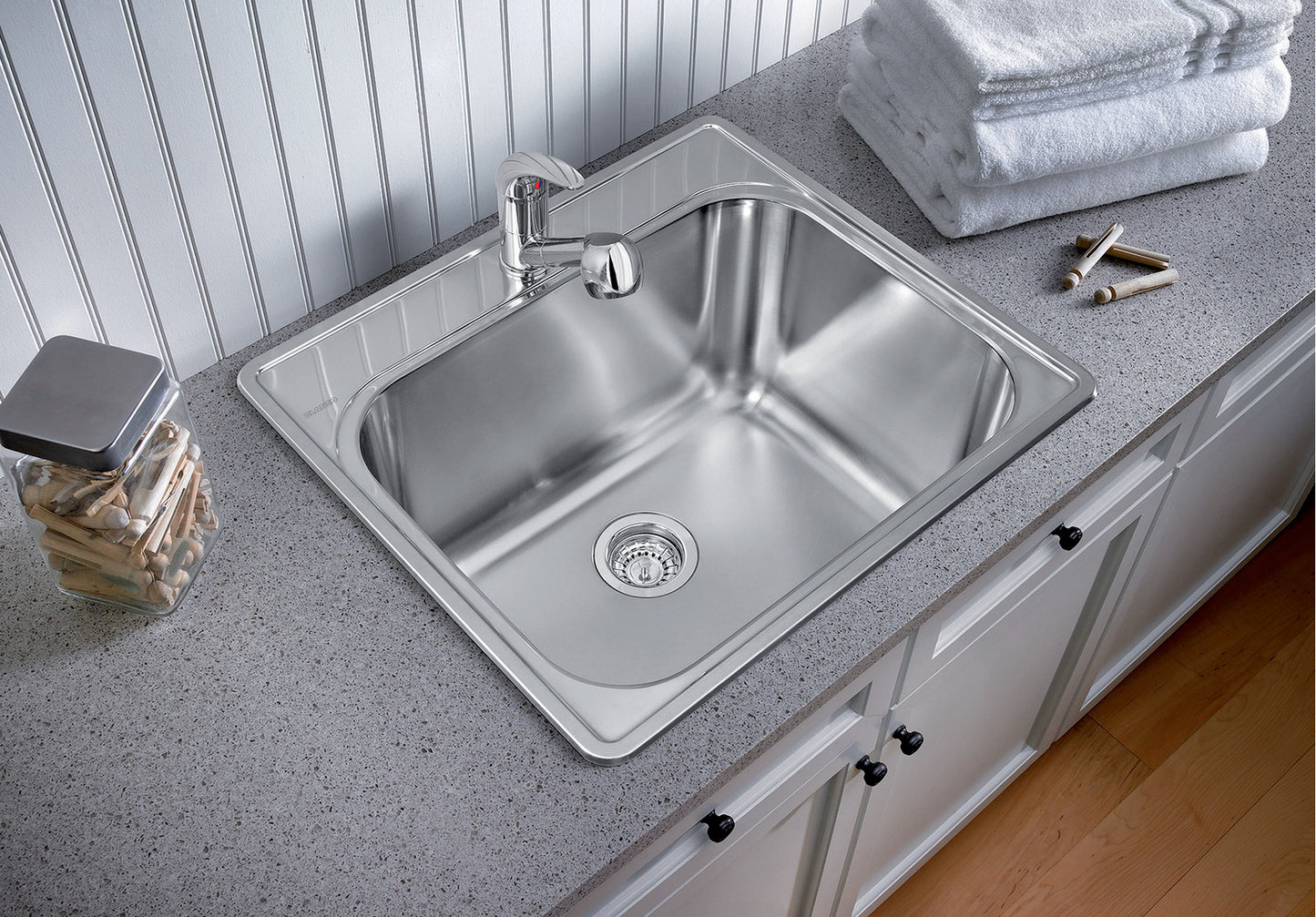 Blanco Essential (1 Hole) Drop-In Single Bowl Stainless Steel Laundry Sink