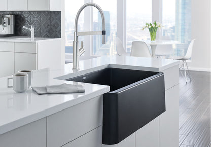 Blanco Ikon 33 Single Bowl Undermount Apron Front Silgranit Kitchen Sink