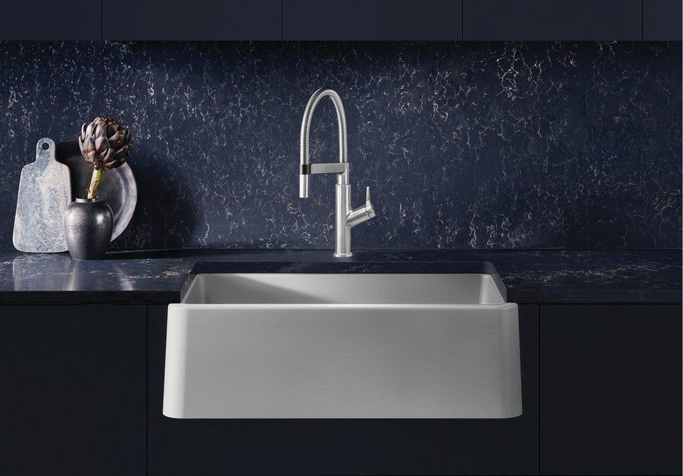 Blanco Ikon 33 Single Bowl Undermount Apron Front Silgranit Kitchen Sink