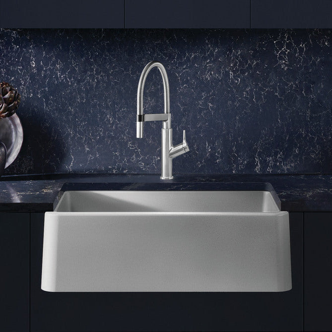 Blanco Ikon 33 Single Bowl Undermount Apron Front Silgranit Kitchen Sink