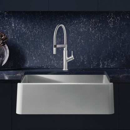 Blanco Ikon 33 Single Bowl Undermount Apron Front Silgranit Kitchen Sink