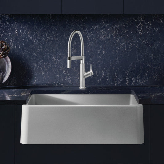 Blanco Ikon 33 Single Bowl Undermount Apron Front Silgranit Kitchen Sink