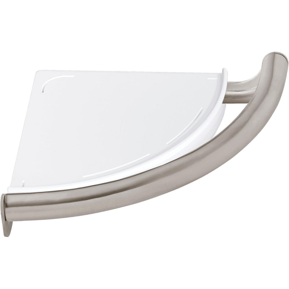 Delta Decor Assist Contemporary Corner Shelf/Assist Bar - 41516-SS