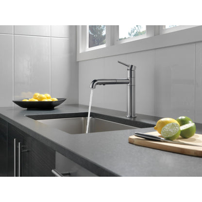 Delta Trinsic Single Handle Pull-Out Kitchen Faucet - 4159
