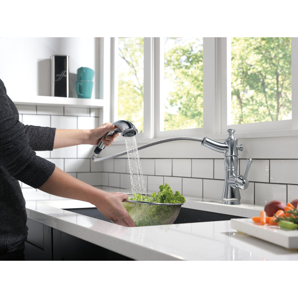 Delta Cassidy Single Handle Pull-Out Kitchen Faucet - 4197