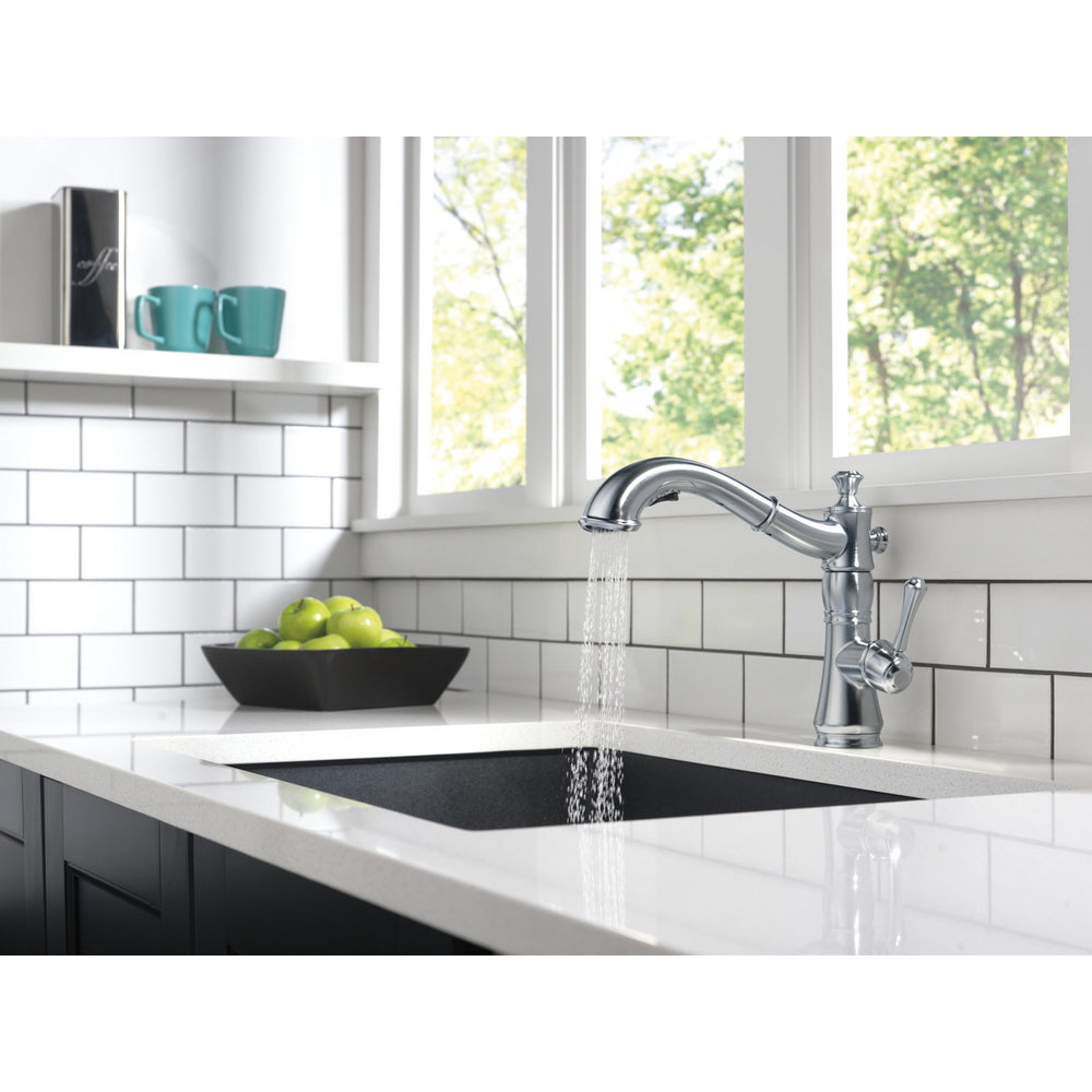 Delta Cassidy Single Handle Pull-Out Kitchen Faucet - 4197