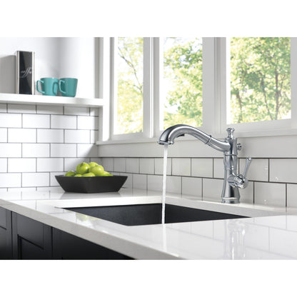 Delta Cassidy Single Handle Pull-Out Kitchen Faucet - 4197