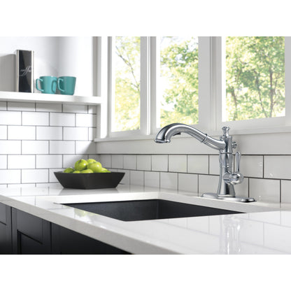 Delta Cassidy Single Handle Pull-Out Kitchen Faucet - 4197