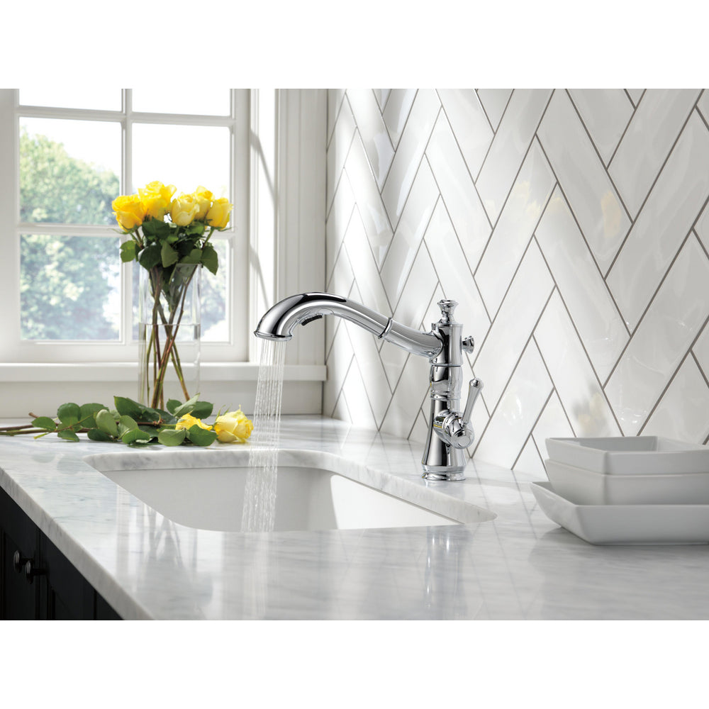 Delta Cassidy Single Handle Pull-Out Kitchen Faucet - 4197