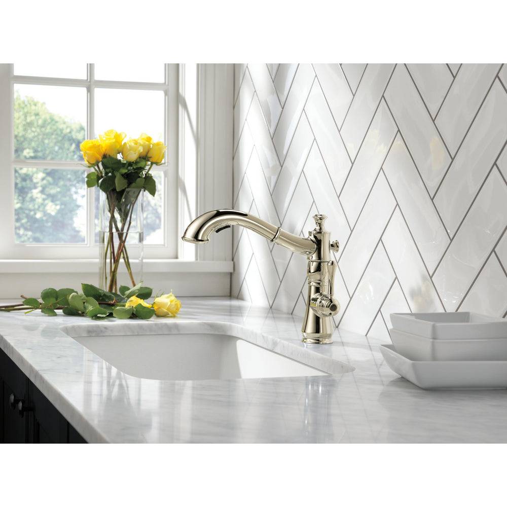 Delta Cassidy Single Handle Pull-Out Kitchen Faucet - 4197