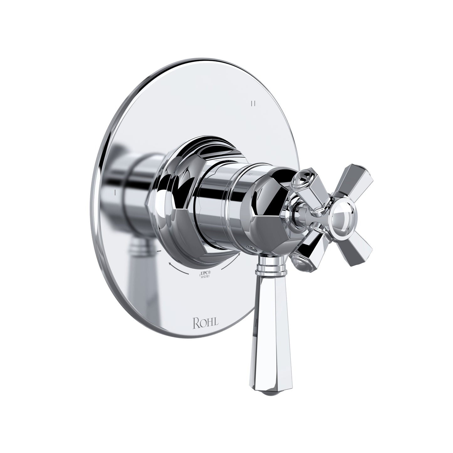 Rohl Palladian 1/2" Therm & Pressure Balance Trim With 3 Functions (No Share) - TTN47W1LM
