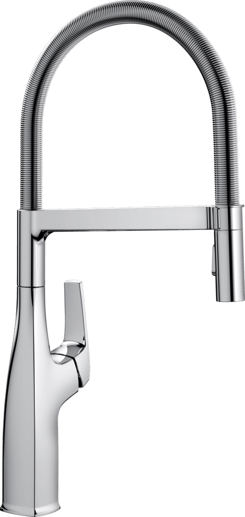 Blanco Rivana Semi-Pro Pull-Down Kitchen Faucet - Polished Chrome