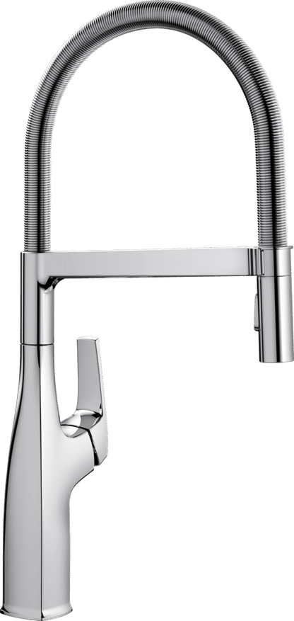 Blanco Rivana Semi-Pro Pull-Down Kitchen Faucet - Polished Chrome