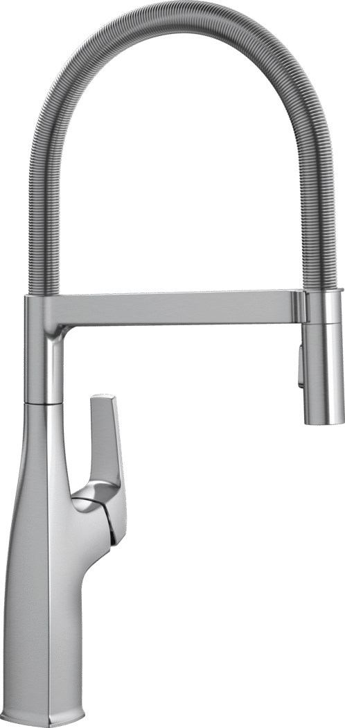 Blanco Rivana Semi-Pro Pull-Down Kitchen Faucet - PVD Steel