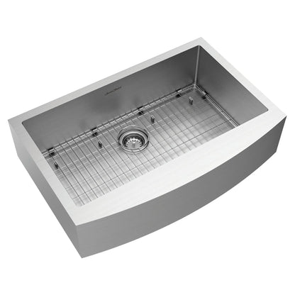 Pekoe 33x22" Stainless Steel Single Bowl Farmhouse Apron Front Kitchen Sink