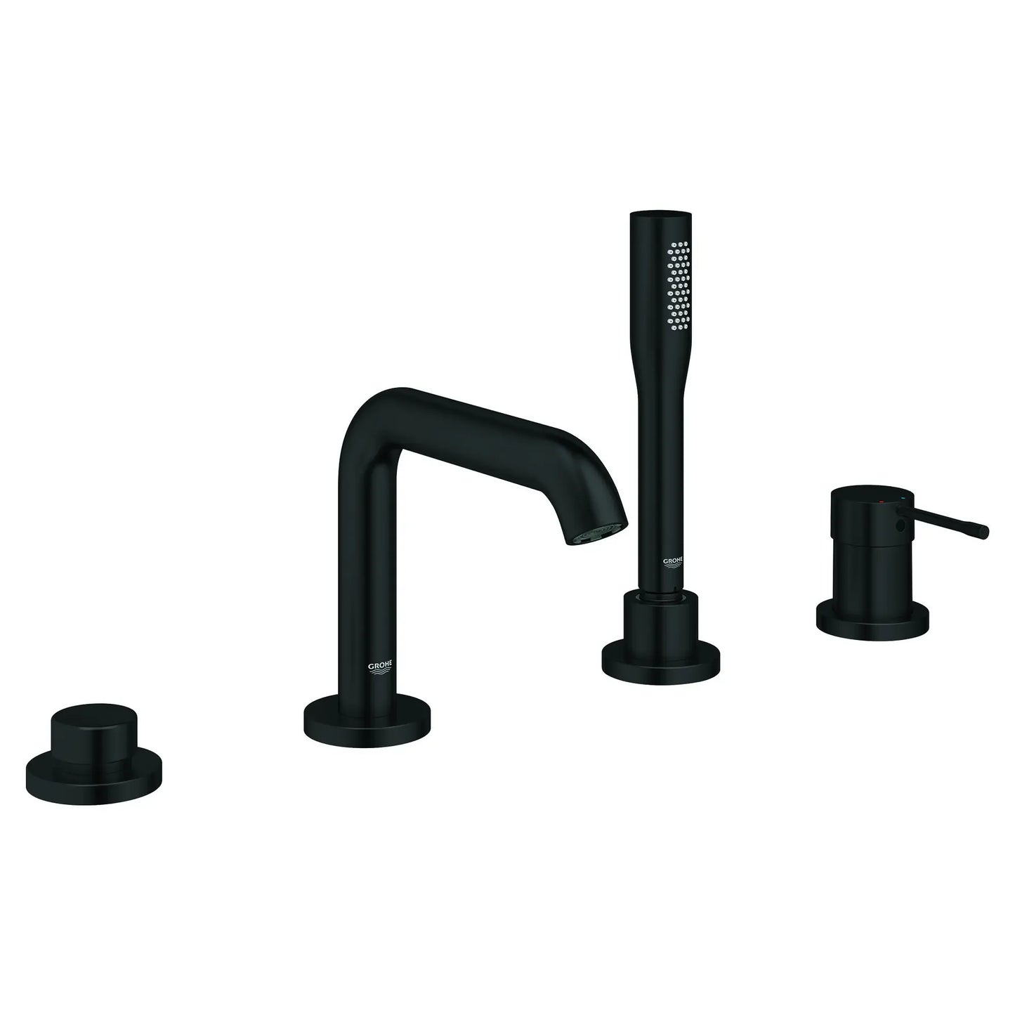 Grohe Essence 4-Hole Single-Handle Deck Mount Roman Tub Faucet with 6.6 L/min (1.75 gpm) Hand Shower - 19578