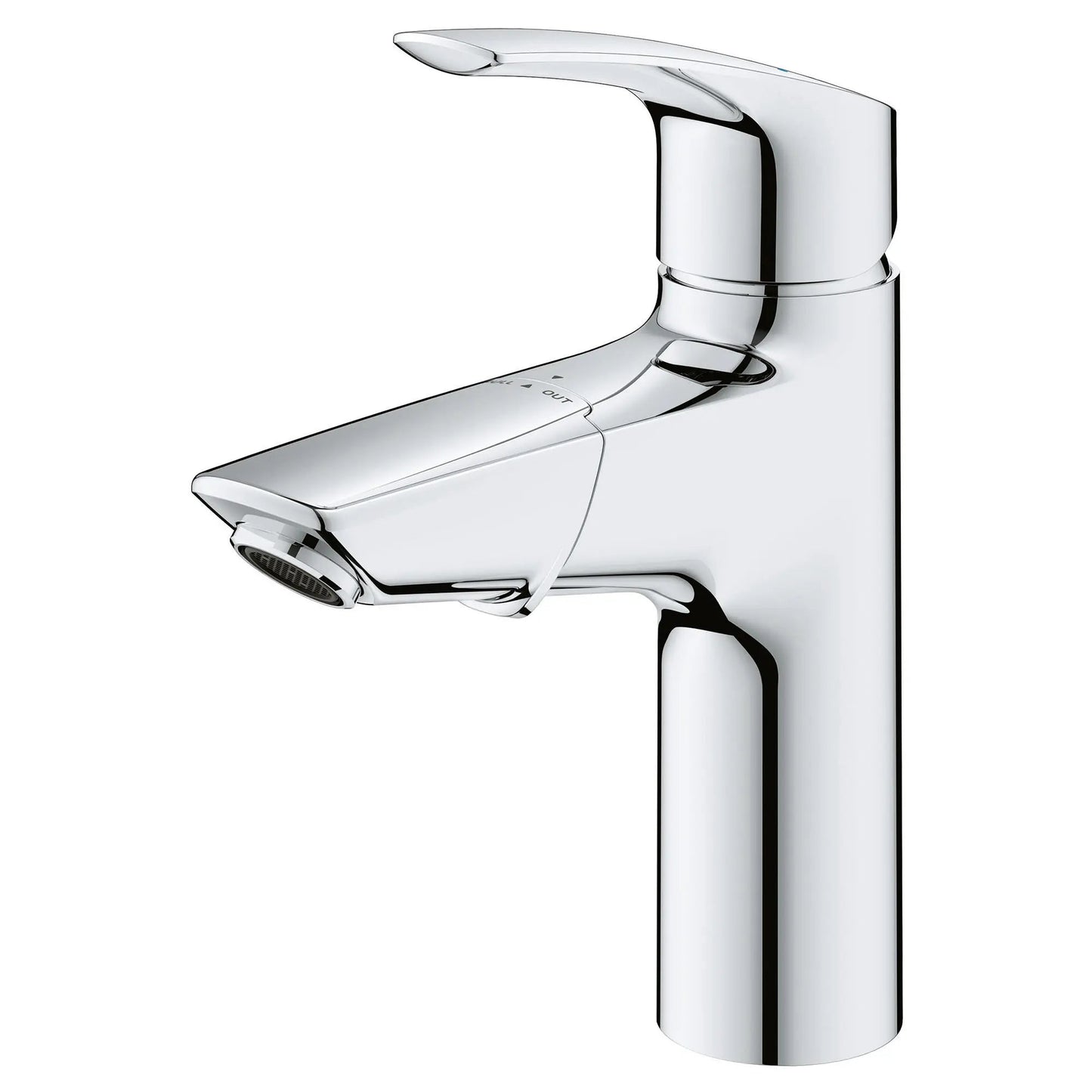 Grohe Eurosmart Single Hole Single-Handle M-Size Bathroom Faucet, 1.2 GPM (4.5 L/min) with Pull-Out - 23991