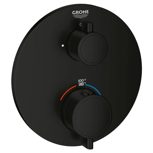 Grohe Grohtherm Single Function 2-Handle Thermostatic Valve Trim - 24107