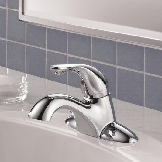 Delta Classic Single Handle Centerset Bathroom Faucet - Less Pop-Up