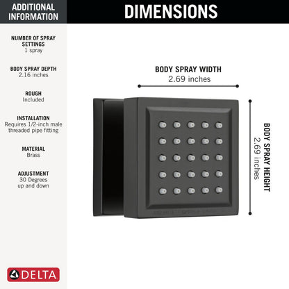 Delta Surface Mount Body Spray - 50150