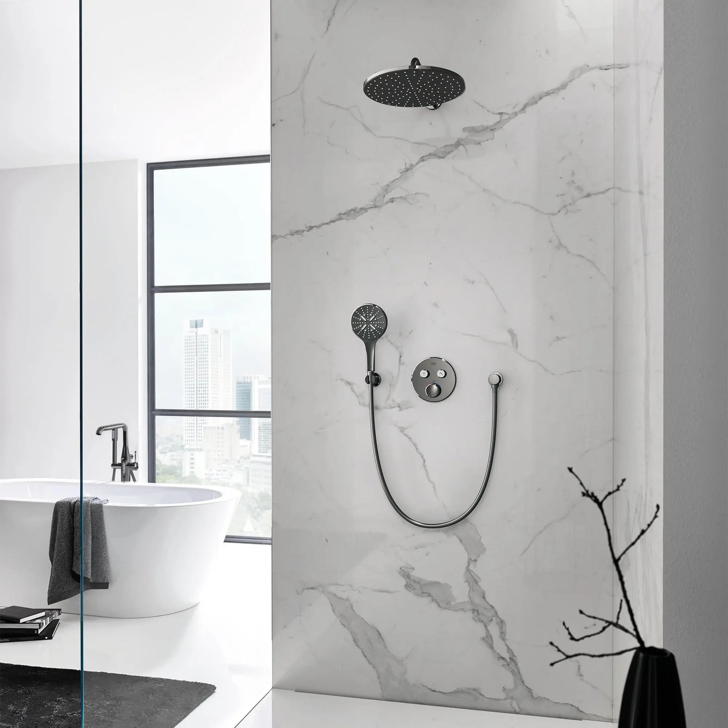 Grohe Rainshower SmartActive Hand Shower - 3 Sprays, 6.6 L/min (1.75 gpm) - 26545