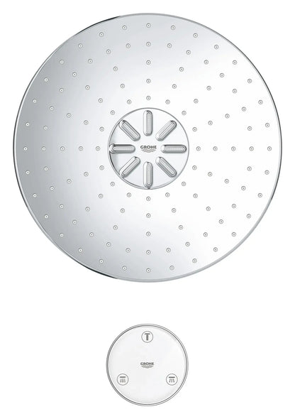 Grohe Rainshower 310 Smartconnect Shower Head with Remote, 12" - 2 Sprays, 1.75 GPM (6.6 L/min) - 26644