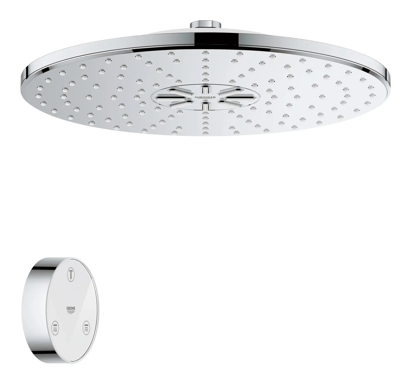 Grohe Rainshower 310 Smartconnect Shower Head with Remote, 12" - 2 Sprays, 1.75 GPM (6.6 L/min) - 26644